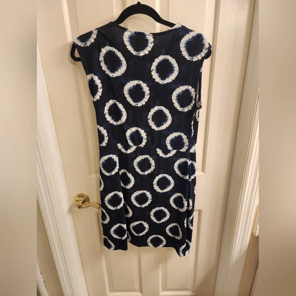 Michael Kors dress size‎ petite medium navy blue pattern - Picture 4 of 4